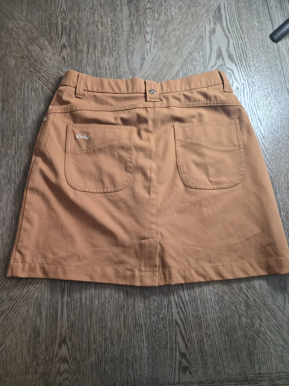 Daily Sports Orange Utility Mini Skirt with Front Pockets